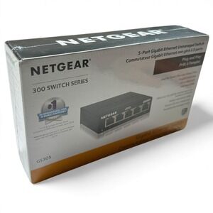 NETGEAR‎ GS105 5-Port Gigabit Ethernet Unmanaged Switch – New Sealed